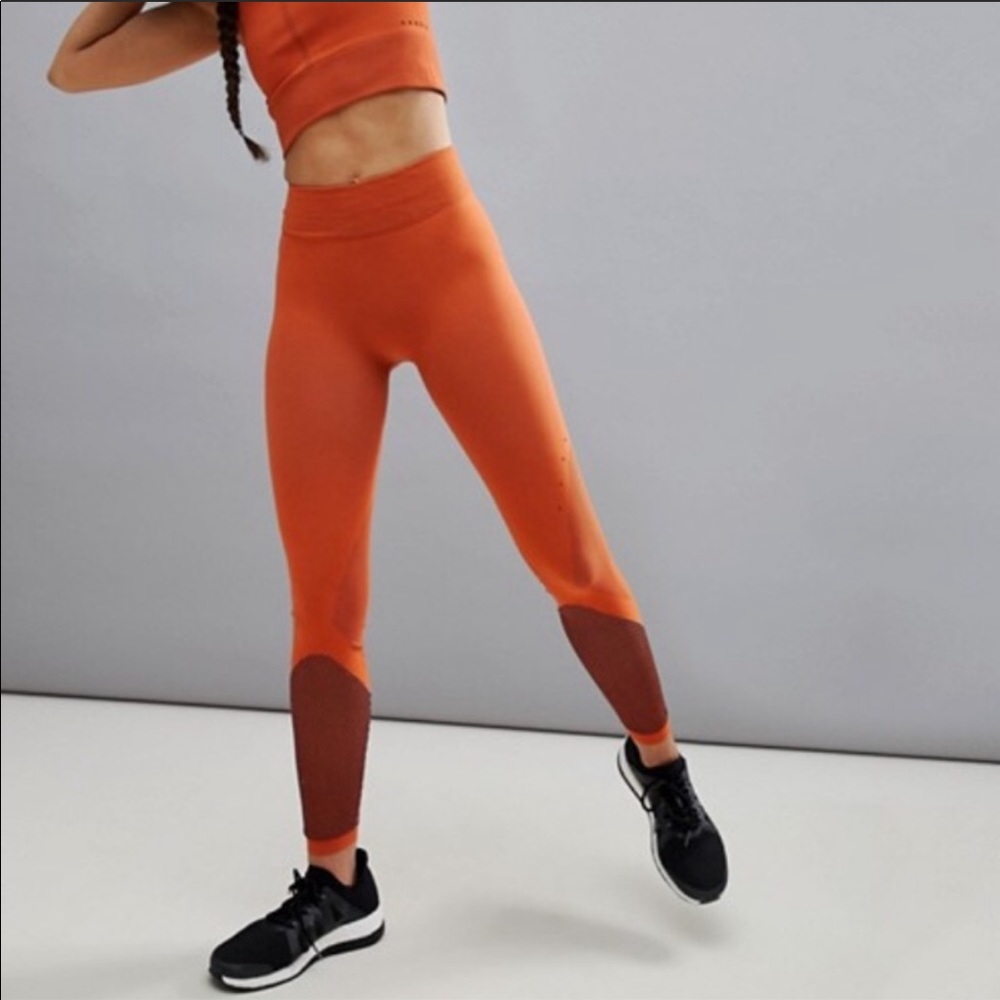 Adidas Warp Knit tights orange
